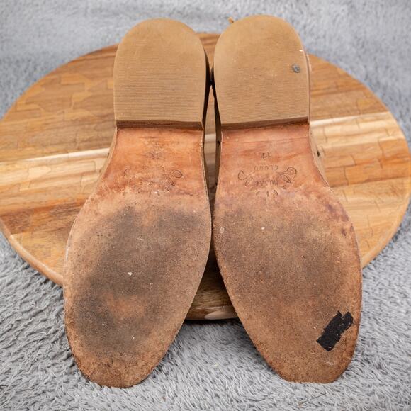 Musse & Cloud 11 US Coolise Brown Leather Cutouts Ankle Boots Anthropologie - Picture 5 of 5